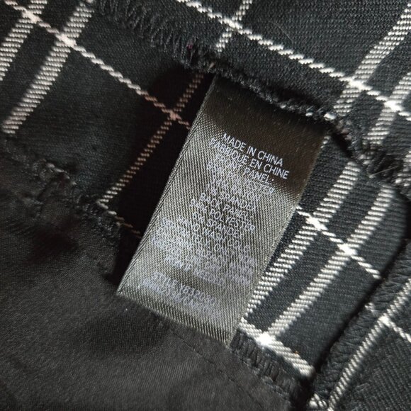 Y2K Guess Vest Waistcoat Black White Plaid Size M Fitted Office Siren Corpcore - Picture 7 of 7